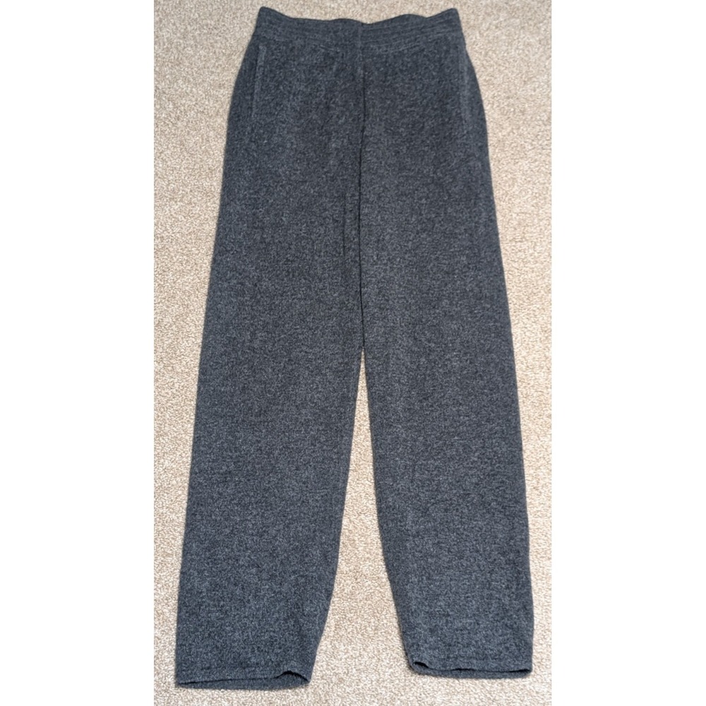 Women's NAKED CASHMERE 100%‎ Gray High Waist Knit Joggers Pants Size XS Pockets